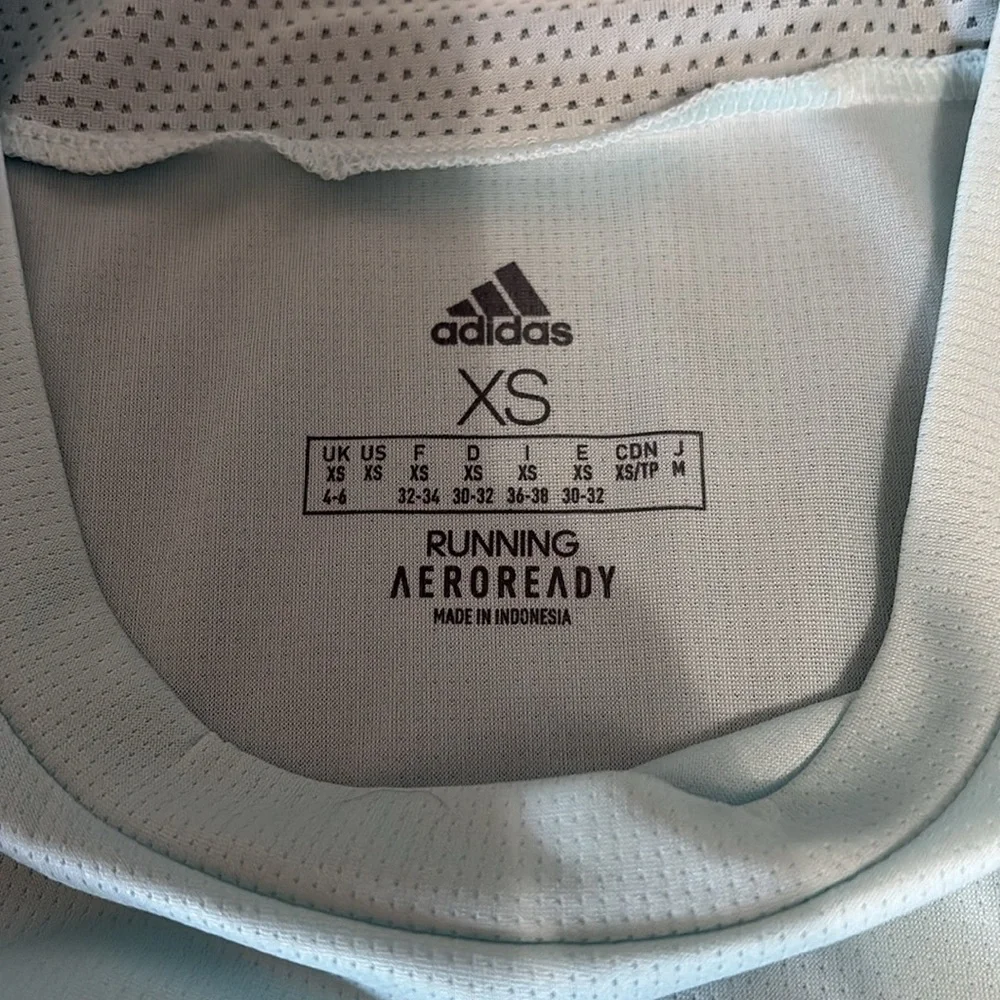 Adidas Women’s Sz XS Mint Green Workout Shirt - Picture 3 of 6